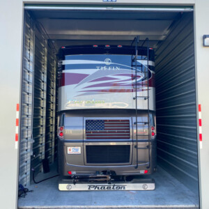 RV parked from behind